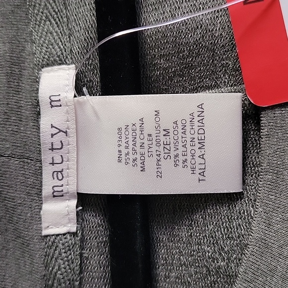 Matty M size M french TERRY ROLL CUff TEE Ligh heather oliva ITEM#1514670 - Picture 10 of 12